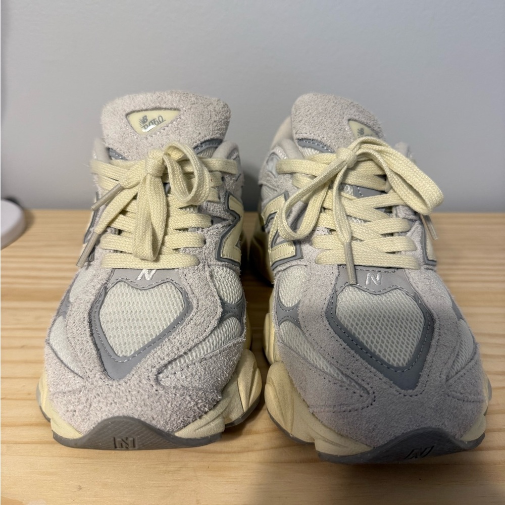 New Balance Gray and Cream 9060s - Picture 3 of 5